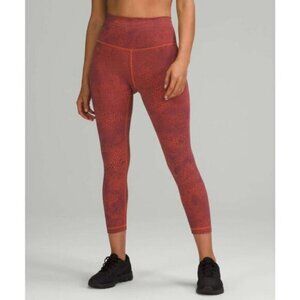Lululemon Wunder Train High-Rise Crop 23" In Crackle Glaze Vintage Size 6